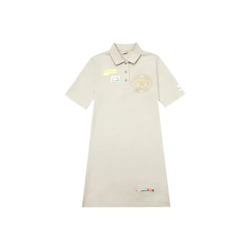 PUMA Short-Sleeved Dresses Women's Beige