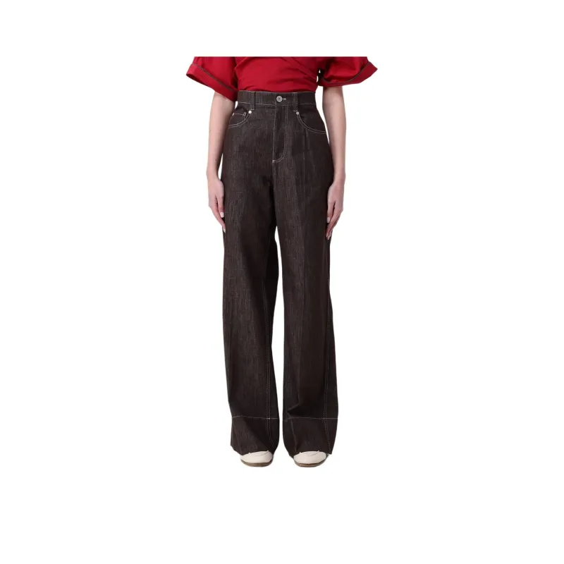 Brunello Cucinelli Wide Leg Jeans-0