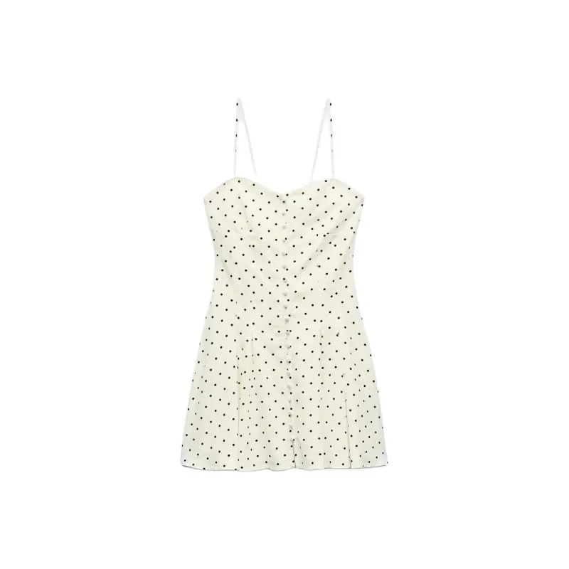 ZARA Slip Dresses Women's White-0