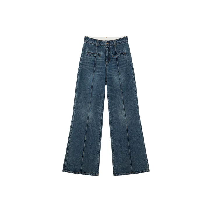 UOOYAA Jeans Women's Denim Blue-0