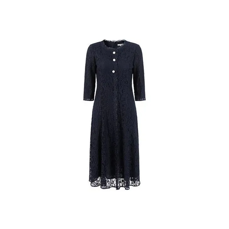 JZ. ANNAKRO Short Sleeved Dresses Women's Dark Blue-0