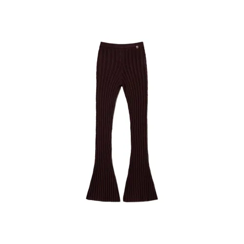 Twinset Cable Knit Flared Trousers
