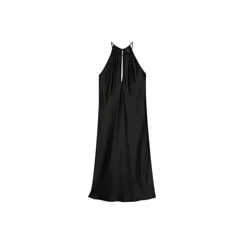 NILI LOTAN Eglantine Charmeuse Midi Dress-0
