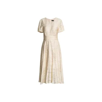 ROEYSHOUSE Short Sleeved Dresses Women's Apricot