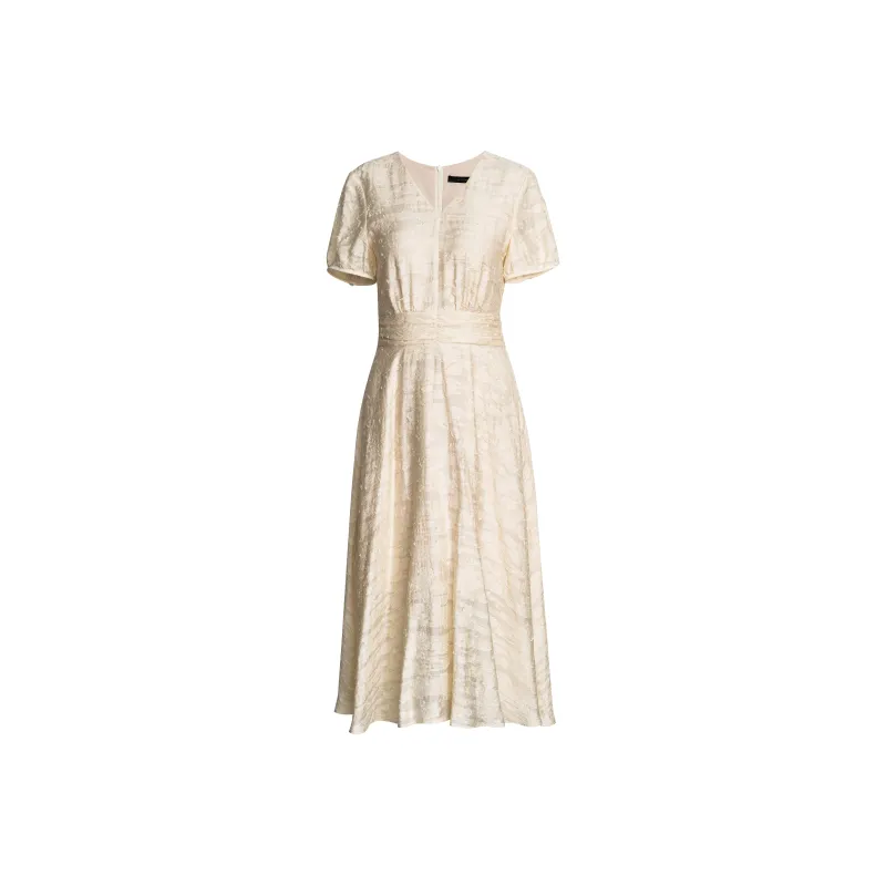 ROEYSHOUSE Short Sleeved Dresses Women's Apricot-0