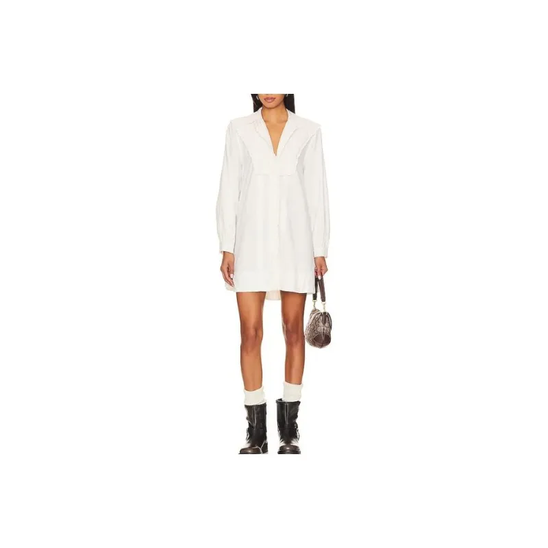 FREE PEOPLE Long-Sleeved Dresses Women's White-0