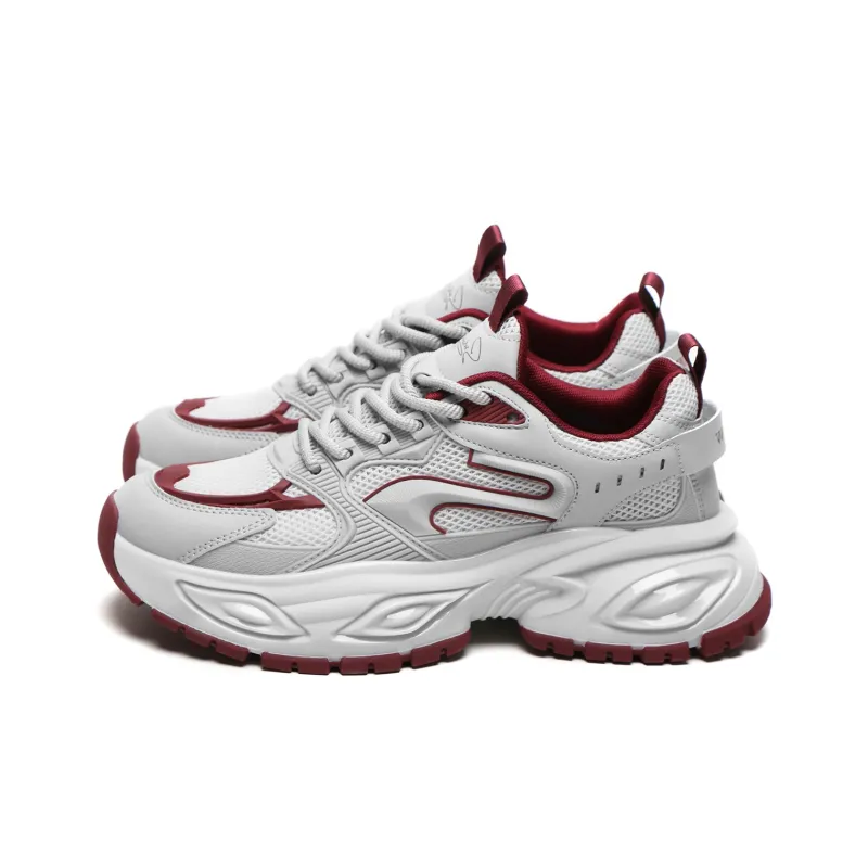 Meixi Abrasion Resistant Breathable Height Increasing Low Top Chunky Sneakers Men's-2