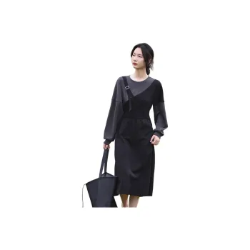 【dme】 Long Sleeved Dresses Women's Black
