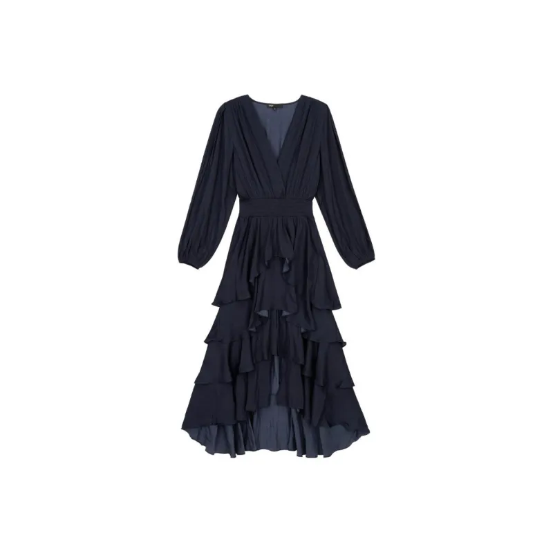 Maje Ruffled Maxi Dress-0