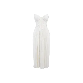 HOUSE OF CB AMORATA Sleeveless Dress Women's IVORY/Ivory White