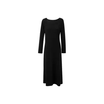 3COLOUR Long Sleeved Dress Women's Classic Black