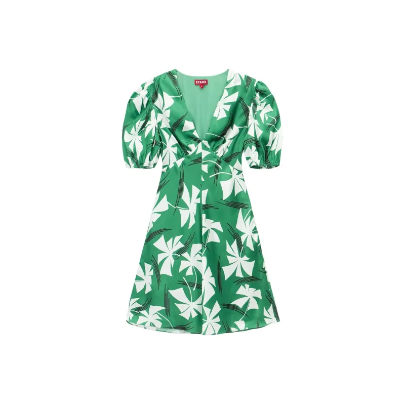 Staud Short-Sleeved Dresses Women's Green-0