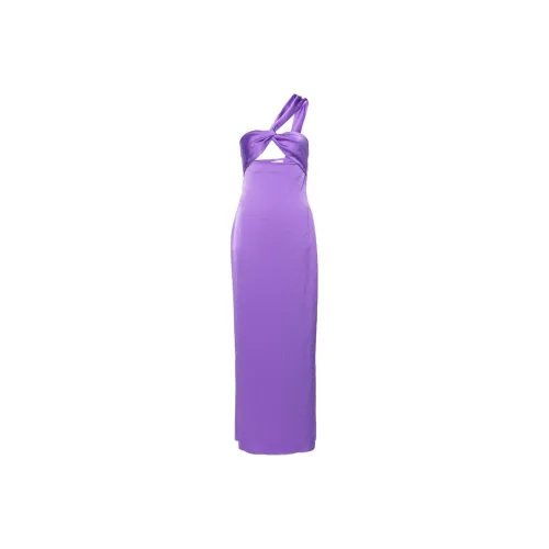 NANUSHKA Maseco Twisted Crisp Satin Maxi Dress