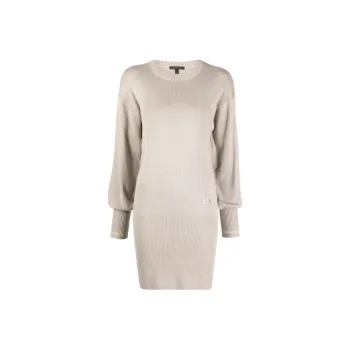 ARMANI EXCHANGEAE SS23 Long Sleeved Dress Women's Beige