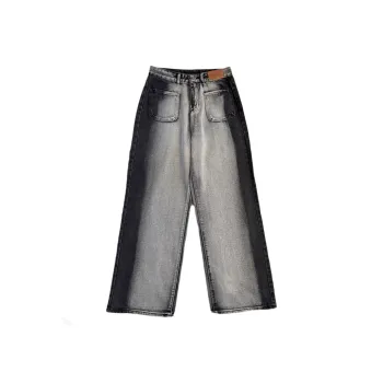 PANDA BASE Jeans Women's Black Gray