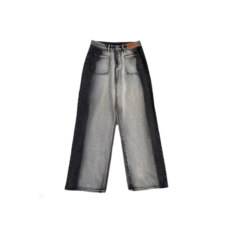 PANDA BASE Jeans Women's Black Gray-0