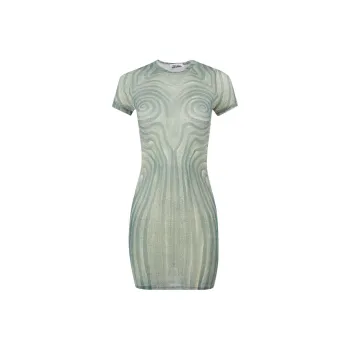 Jean Paul Gaultier SS25 Short Sleeved Dress Women's Green