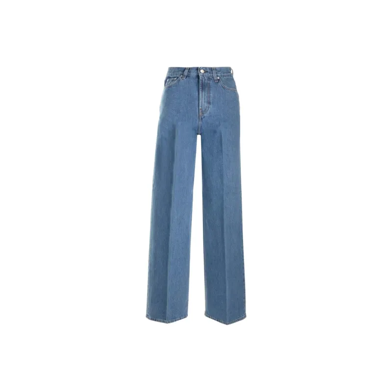 TOTEME High-Waisted Wide-Leg Jeans-0