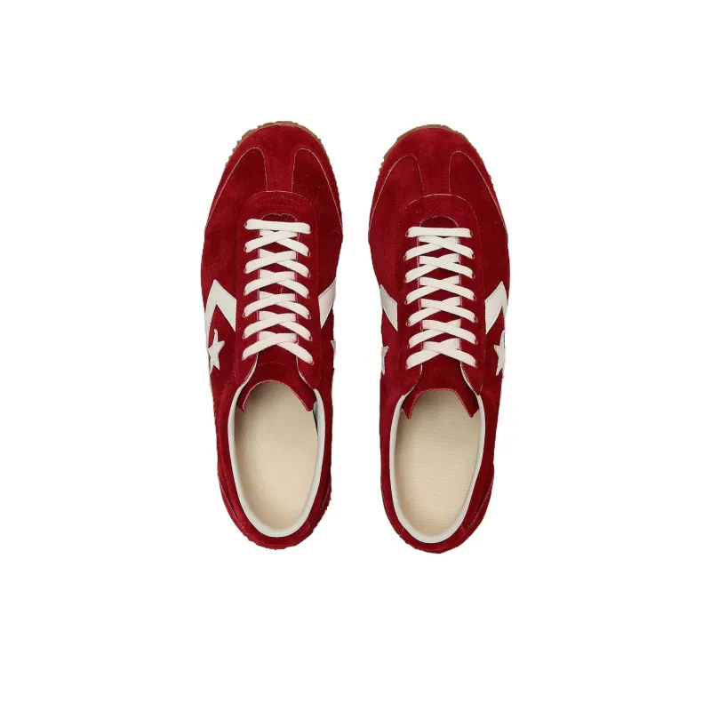 Converse All Star Anti Slip Wear Resistant Low Top Training Shoes Unisex Red White-3