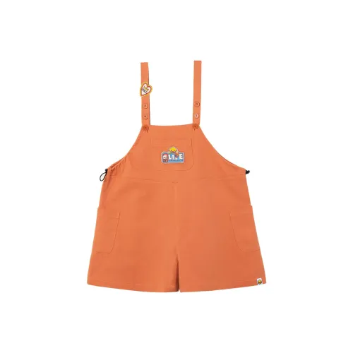 B.Duck Overalls Women's Orange