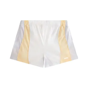 KITH Women's 2024 Summer Collection SS24 Allium Seamed Track Shorts Casual Shorts Women's Silver Yellow