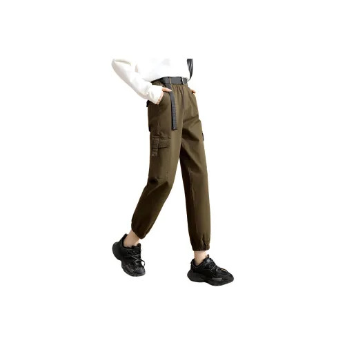 TERRE BLEUE Cargo Pants Women's Army Green