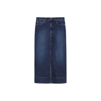 I BLUES Denim Long Skirt Women's Blue