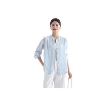 IHIMI Shirts Women's Light Blue