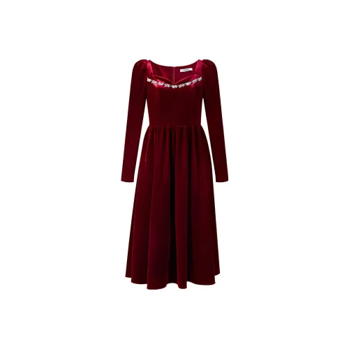 TAMMY TANGS Long Sleeved Dress Women's Red
