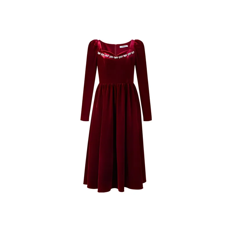 TAMMY TANGS Long Sleeved Dress Women's Red-0