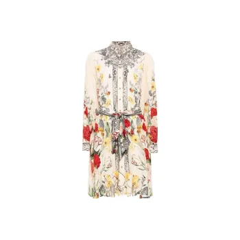 Camilla Printed Belted Shirtdress