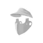 Light Gray[Mask 2-in-1],[100% Ice Silk-Sun Protection & Breathable]