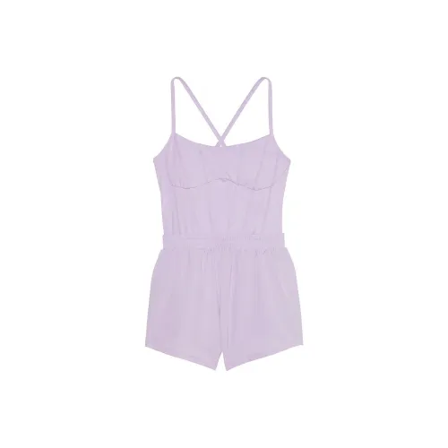 Victoria's Secret PINK ULTIMATE RUNSIE/Pastel Lilac Jumpsuit Women's Light Purple