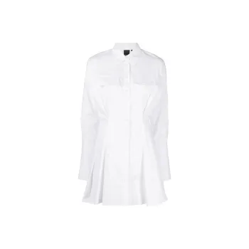 PINKO SS23 Long Sleeved Dress Women's White