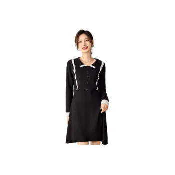 Love Elaine Long Sleeved Dress Women's Black