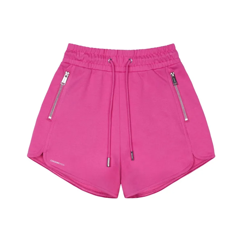 TEAM WANG Logo-print Cotton Track Shorts-0