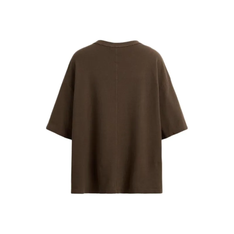 ZARA T Shirts Men Brown-1
