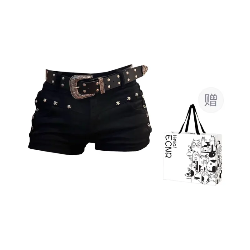 ECNR Casual Shorts Women's Black-11