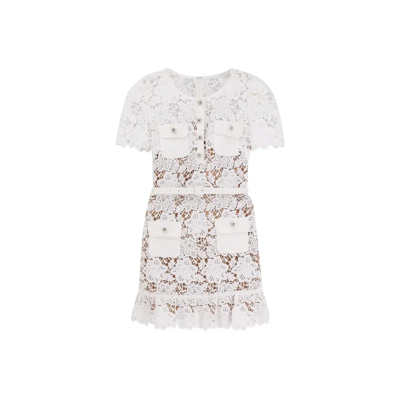 Self portrait Lace Mini Dress-0