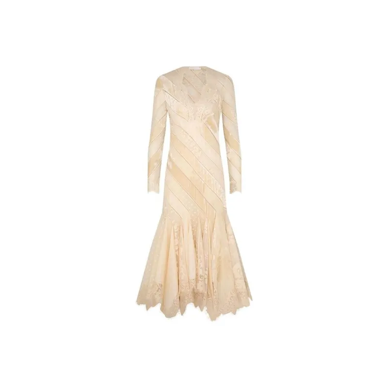 Zimmermann FW24 Long-Sleeved Dresses Women's Cream-0