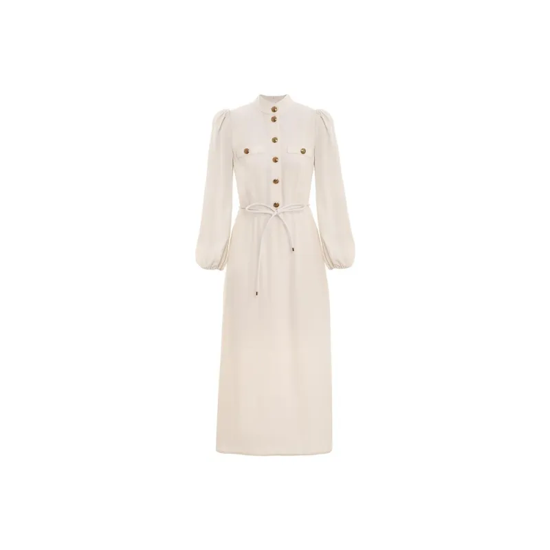 Zimmermann Long-Sleeved Dresses Women's Cream-0