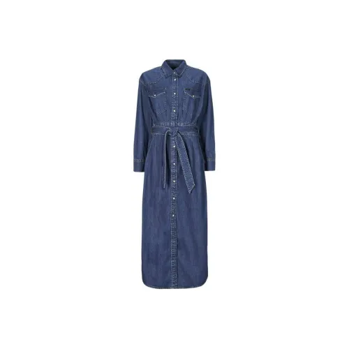Lee Long Sleeved Dresses Women's Blue