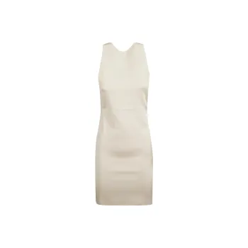 SAINT LAURENT SS24 Sleeveless Dress Women's Natural