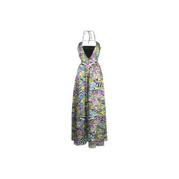 Just Cavalli Printed Halterneck Maxi Dress