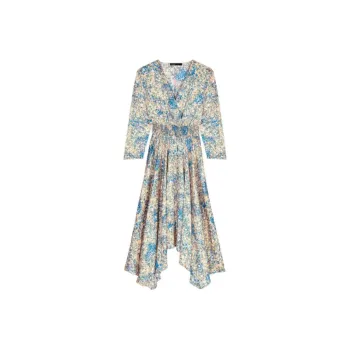 Maje Long-Sleeved Dresses Women's Blue