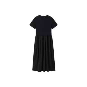 UNIQLO Short Sleeved Dress Women's 09 Signature Black