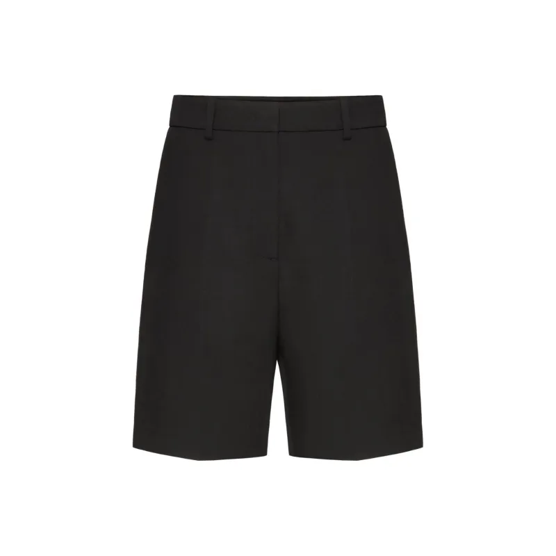 Valentino Creased Effect Shorts-0