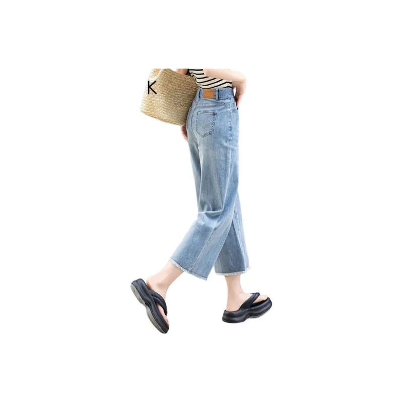 You Cow Me Pants Jeans Women's Blue-1