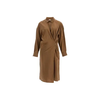 Lemaire Straight Collar Twisted Dress