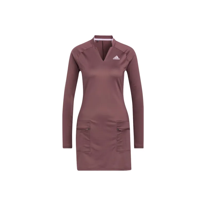 Adidas Long-Sleeved Dresses Women's Red-0